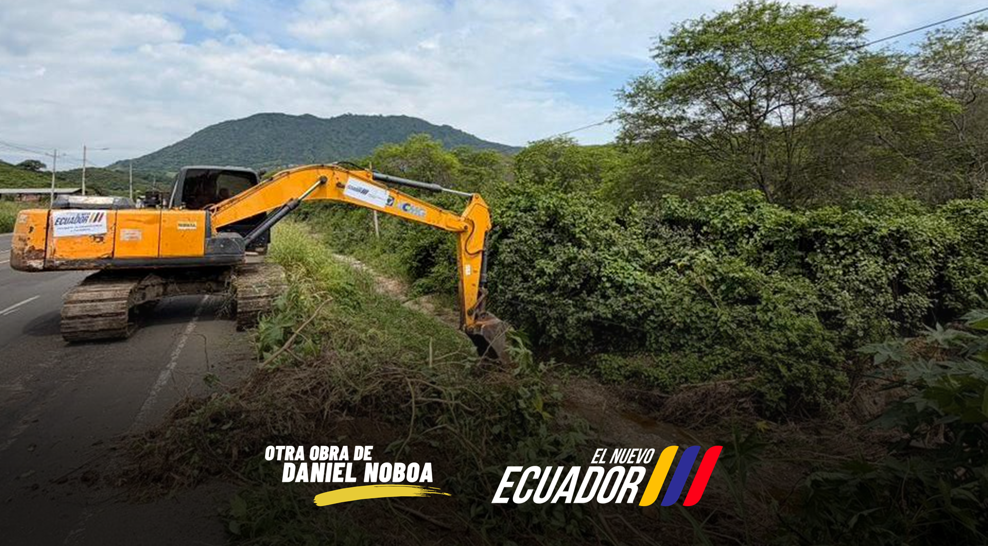 MIT INICIA LA CONSERVACIÓN DE LA VÍA PORTOVIEJO - MONTECRISTI